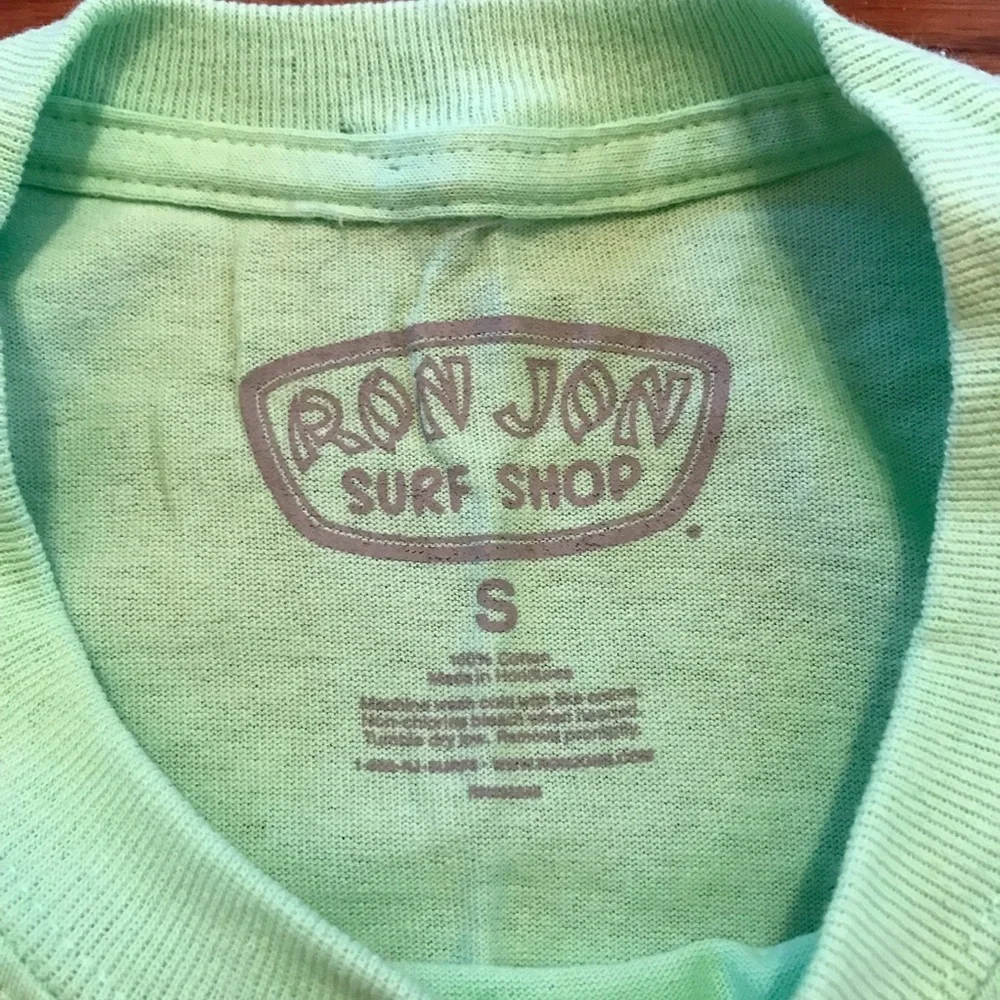 RON JON SURF SHOP SOUVENIR COCOA BEACH FLORIDA MINT GREEN SMALL PREOWNED - Picture 5 of 5